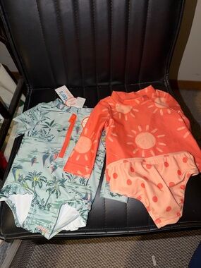 2-pack Carter’s Baby Swimsuits - Rash Guard Swimsuits for sun protection
